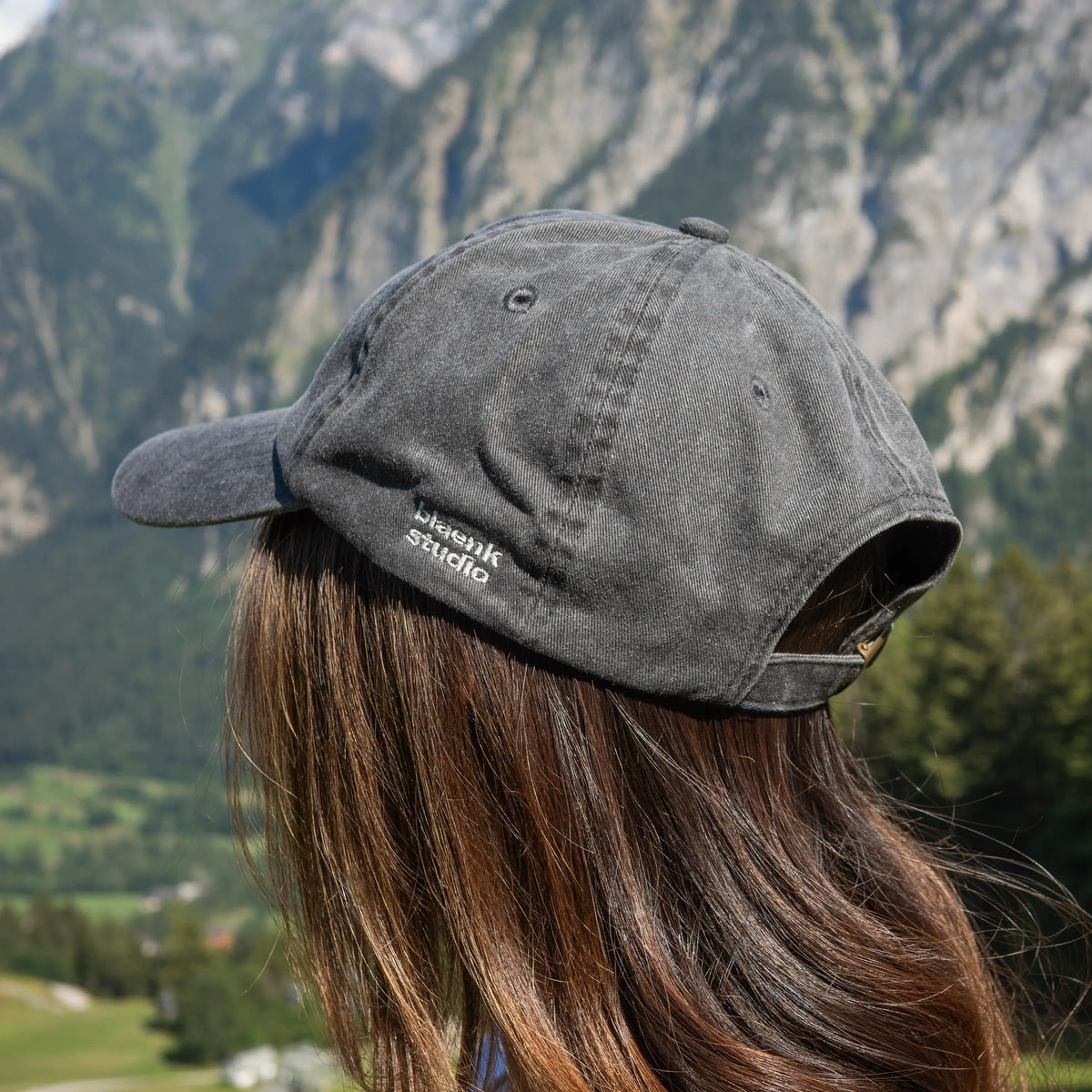 blaenk cap vintage black worn outdoors
