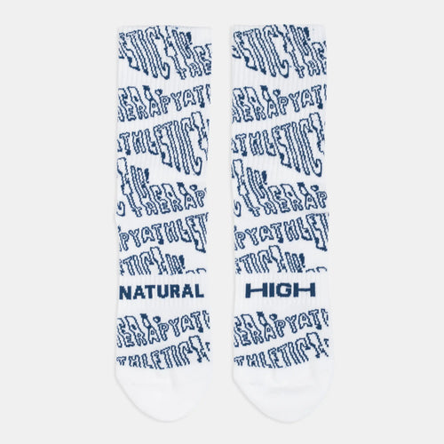 ATHLETIC THERAPY white tennis socks – organic cotton, unisex, one size 37–43
